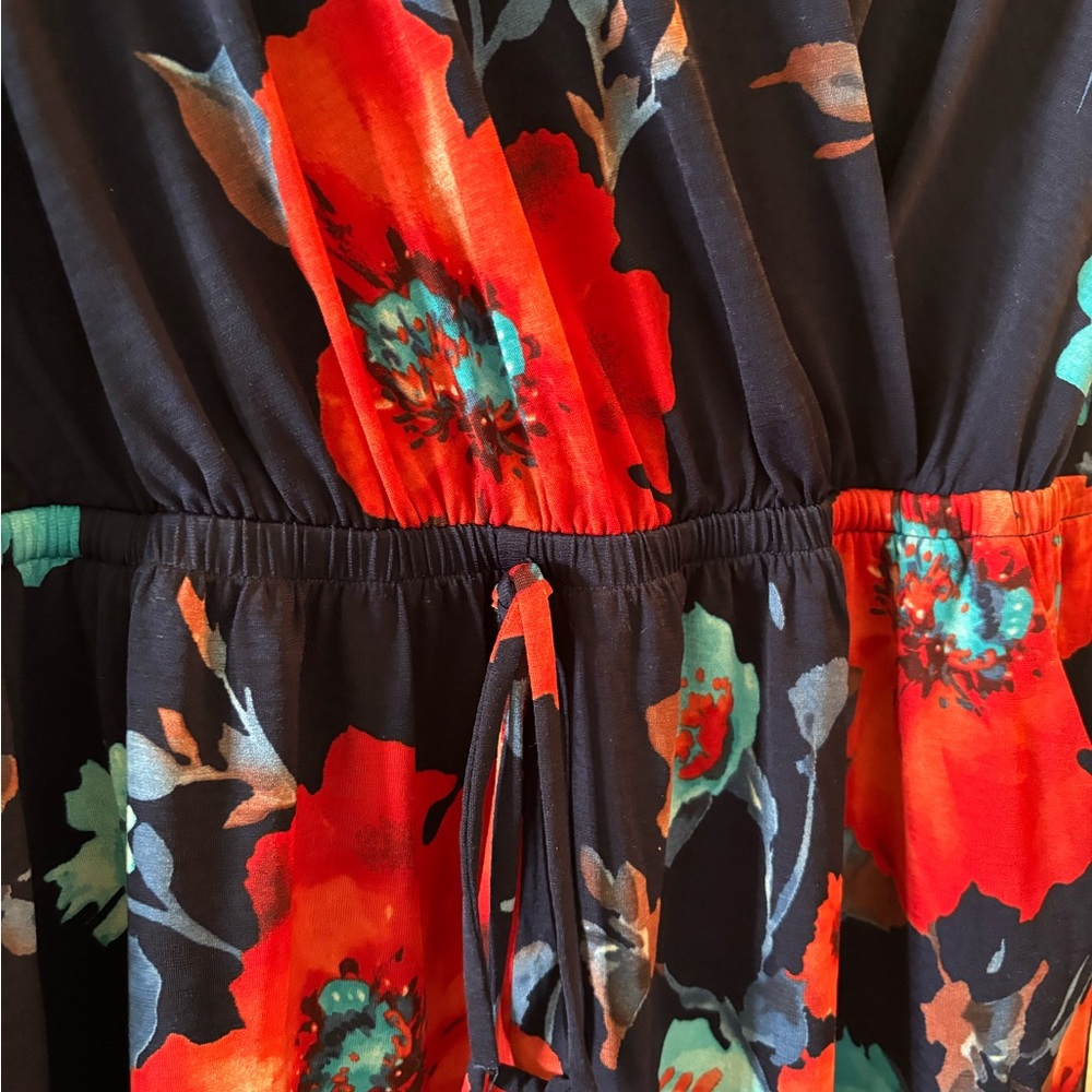 Kaleigh Floral Romper with Vibrant Patterns - Picture 3 of 7